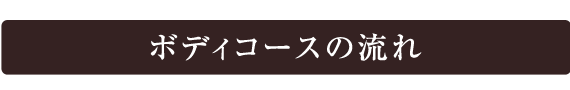 ボディコースの流れ