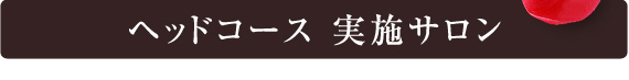 ヘッドコース 実施サロン