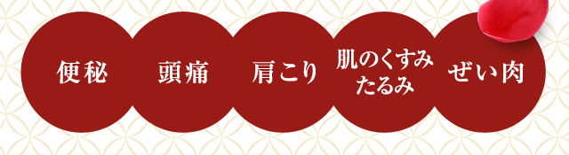 便秘 頭痛 肩こり 肌のくすみたるみ ぜい肉